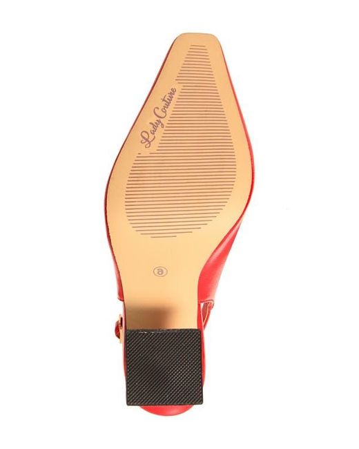 Lady Couture Red Mistic Slingback Pump