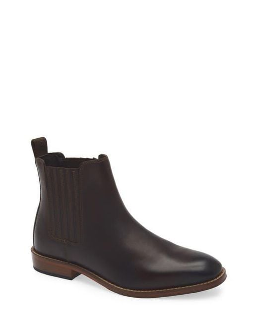 Steve Madden Brown Roswel Plain Toe Chelsea Boot for men