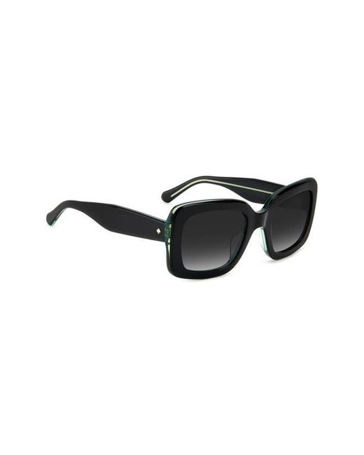 Kate Spade Black Bellamys 52Mm Gradient Rectangular Sunglasses