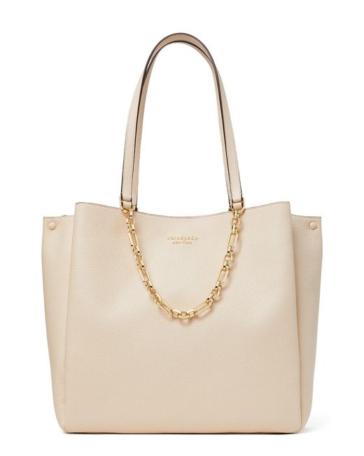 Kate Spade Natural Carlyle Large Pebbled Leather Tote