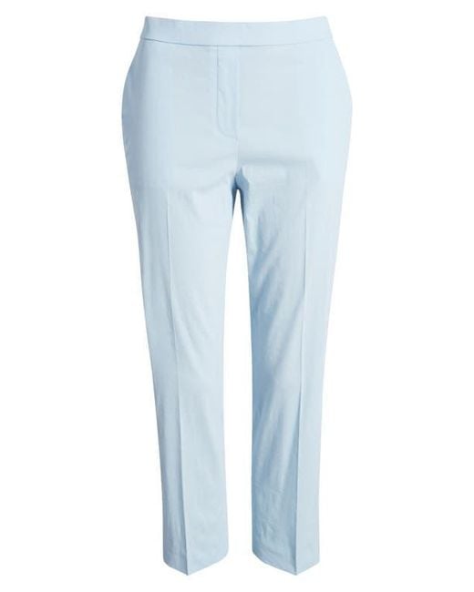 Theory Blue Pull-On Crop Pants