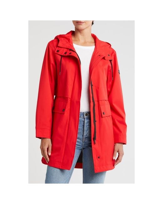 Sam Edelman Hooded Jacket in Red Lyst