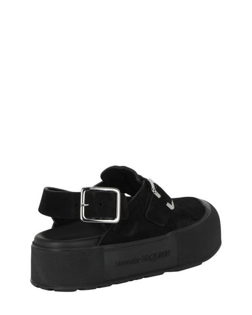 McQueen Black Micmac Clog for men