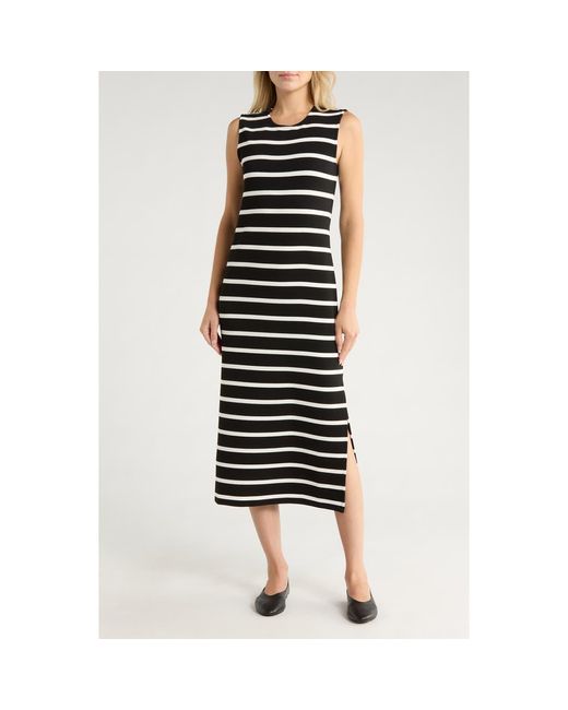 Rag & Bone Black Colette Stripe Maxi Dress