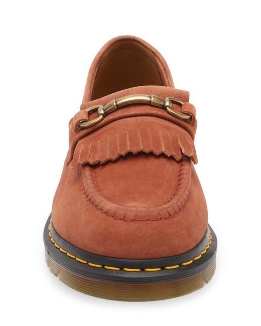 Dr. Martens Brown Adrian Kiltie Fringe Snaffle Bit Loafer