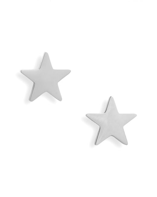 THE KNOTTY ONES White Star Stud Earrings