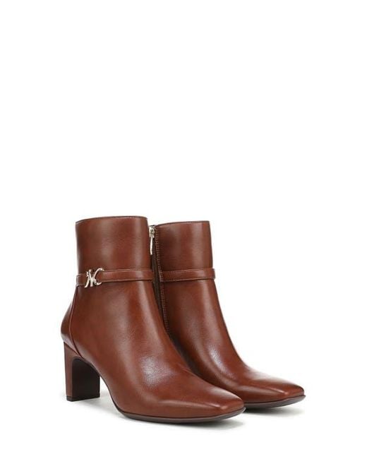 Naturalizer Brown Nanette Square Toe Boot