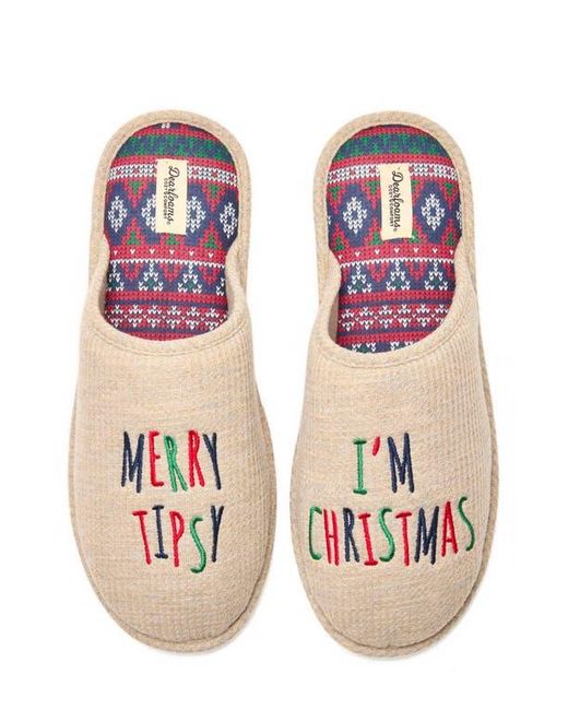 Dearfoams Natural Nuthouse Slipper for men
