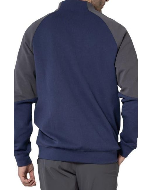Levelwear Blue Crown Midlayer Quarter Zip Pullover for men
