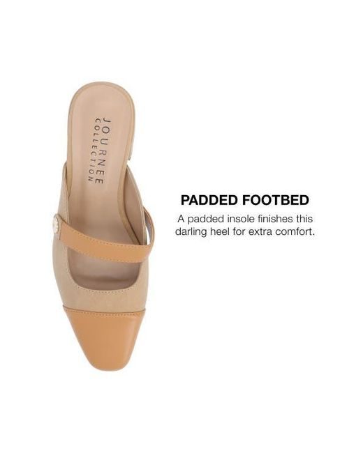 Journee Collection Natural Dalla Pump