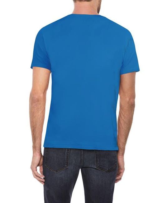 Xray Jeans Blue Soft Cotton V-Neck T-Shirt for men