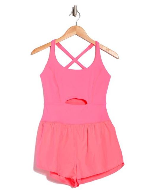Free People Pink Fp Movement Righteous Runsie Romper