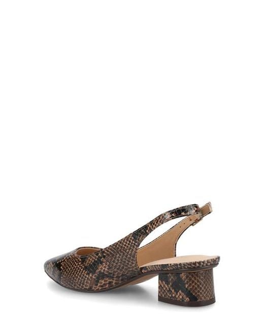 Journee Collection Metallic Sylvia Slingback Pump