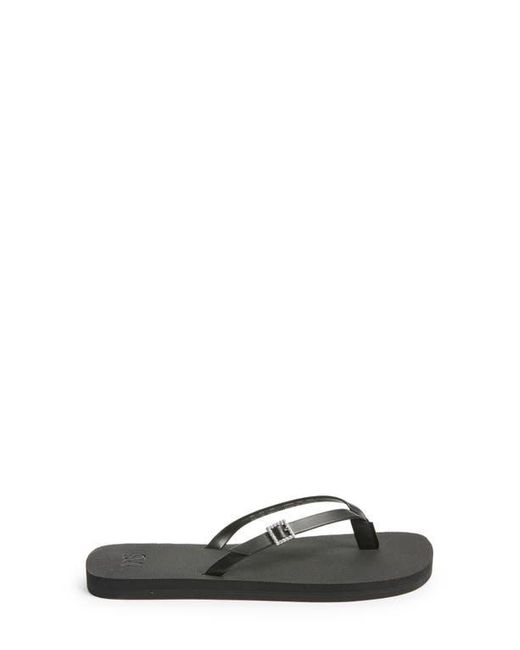 Stuart Weitzman Gray Sw Crystal Thong Sandal