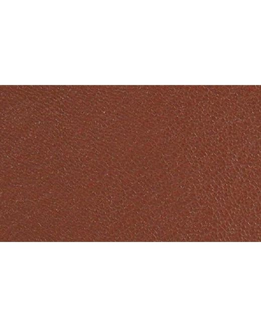 CHAMPS Brown Zip Leather Card Case for men