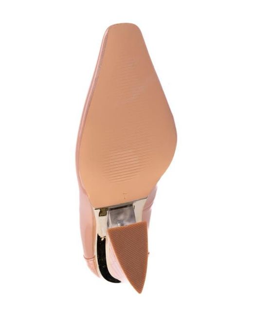 Ninety Union Brown Viper Block Heel Pump