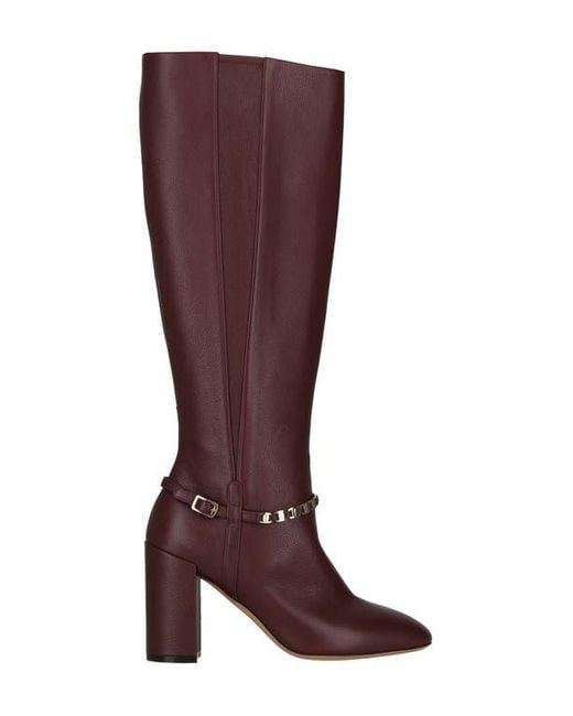 Ferragamo Brown Triba 85 Las Vegas Boot