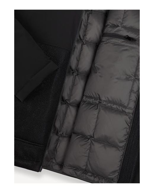 Colmar Black Mixed Media Waterproof Down Jacket for men