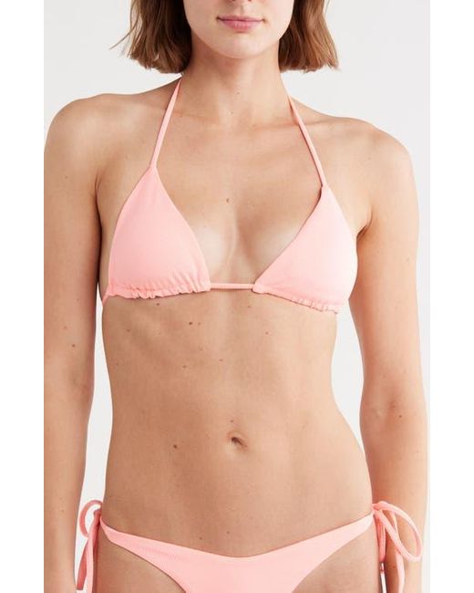 Maaji Pink Balmy Reversible Triangle Bikini Top