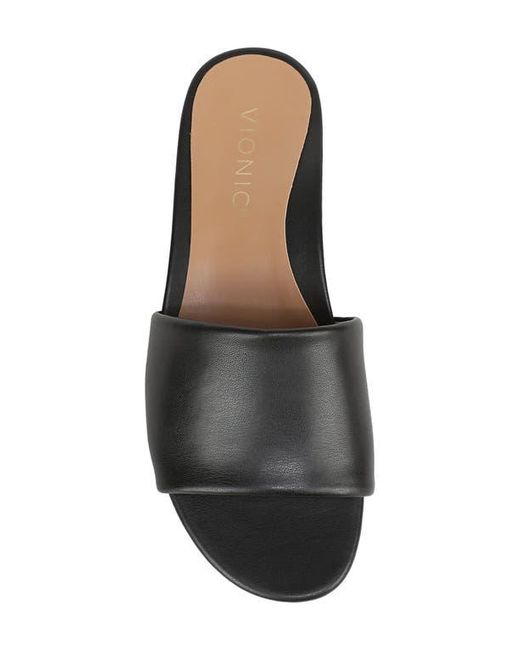 Vionic Black Gillian Slide Sandal