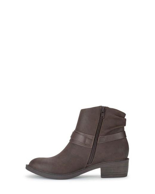 BareTraps Brown Shei Faux Leather Bootie