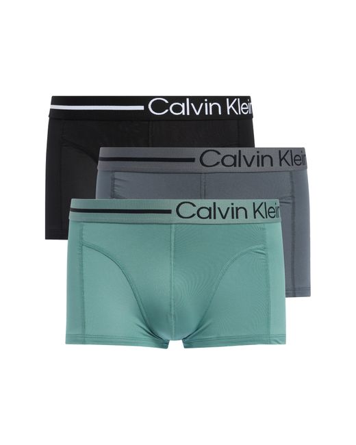 Calvin Klein Green Renew 3-pack Low Rise Trunks for men