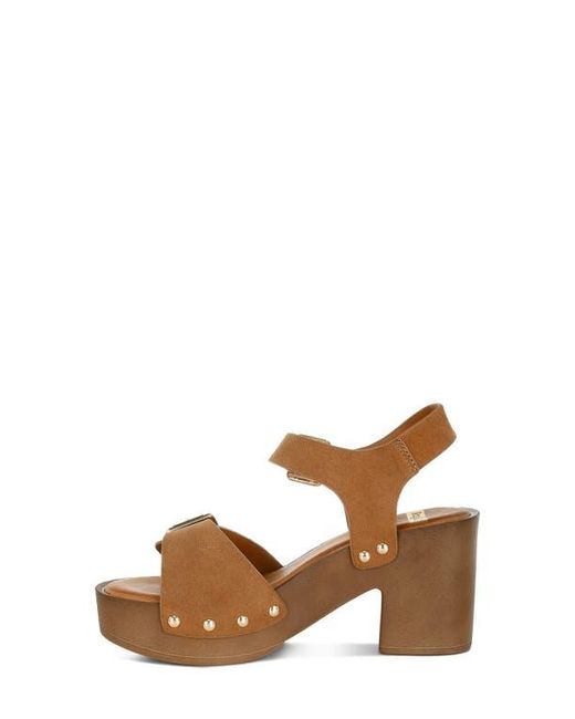 Rag & Co Brown Lhasa Platform Sandal