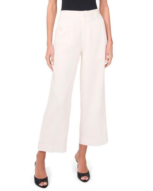 Halogen® White Patch Pocket Ankle Crop Pants
