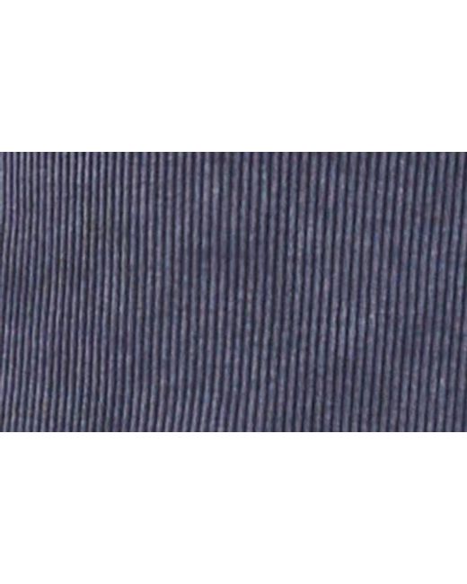 Halogen® Blue Ribbed Washed T-Shirt