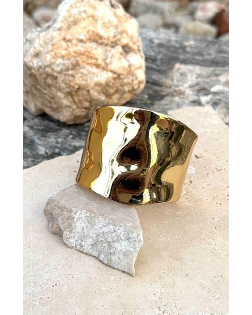 Adornia Natural Hammered Bangle Bracelet