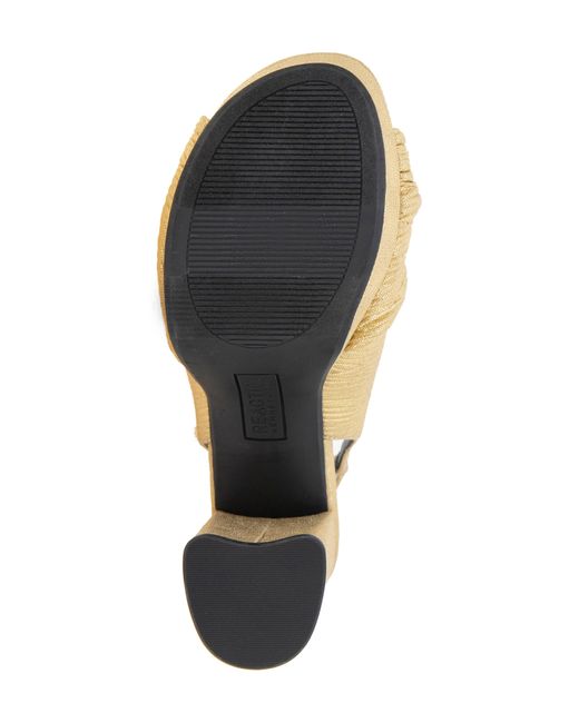 Kenneth Cole Natural Rylee Slingback Platform Sandal