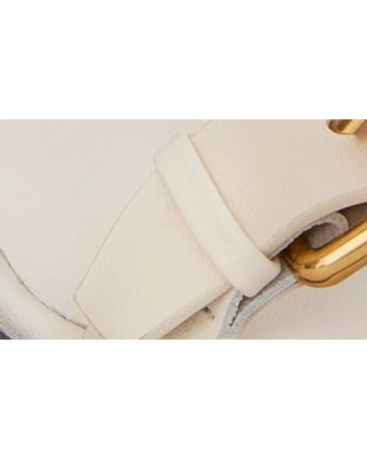 Rebecca Minkoff White Buckle Up Ankle Strap Sandal