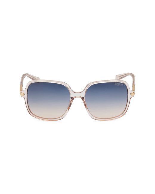 Kenneth Cole Blue 56mm Gradient Square Sunglasses