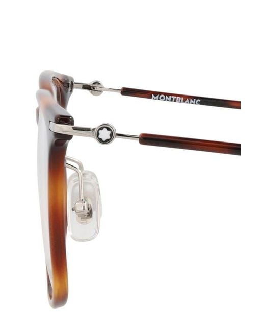 Montblanc Multicolor 52Mm Square Optical Frames for men