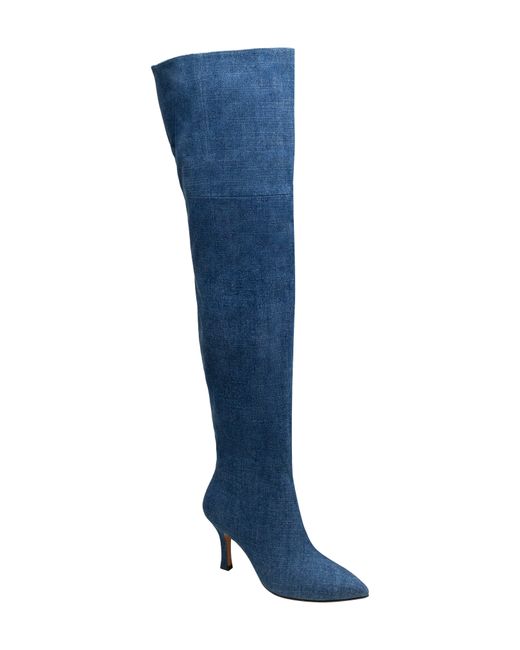 Lisa Vicky Blue Ace Over The Knee Boot