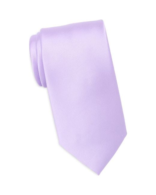 Nordstrom Rack Purple Solid Satin Tie for men