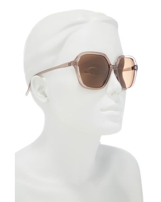 Cole Haan Natural 57Mm Modified Rectangular Sunglasses for men