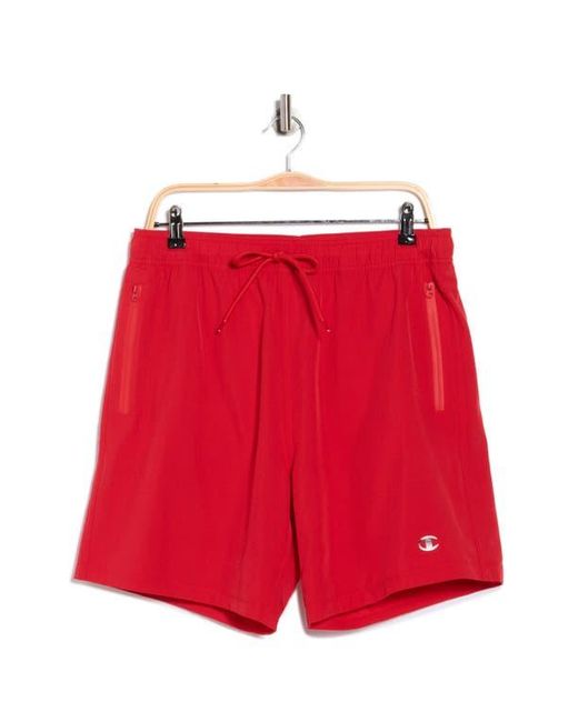 Champion Red Compression Swim Trunks for men