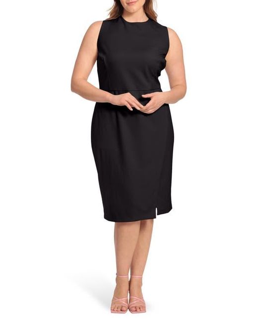 Maggy London Black Sleeveless Sheath Dress
