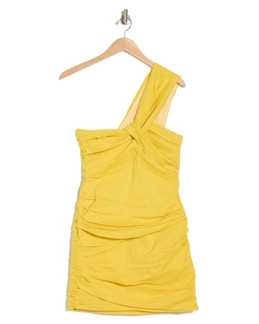 A.L.C. Yellow Apollo One-shoulder Dress