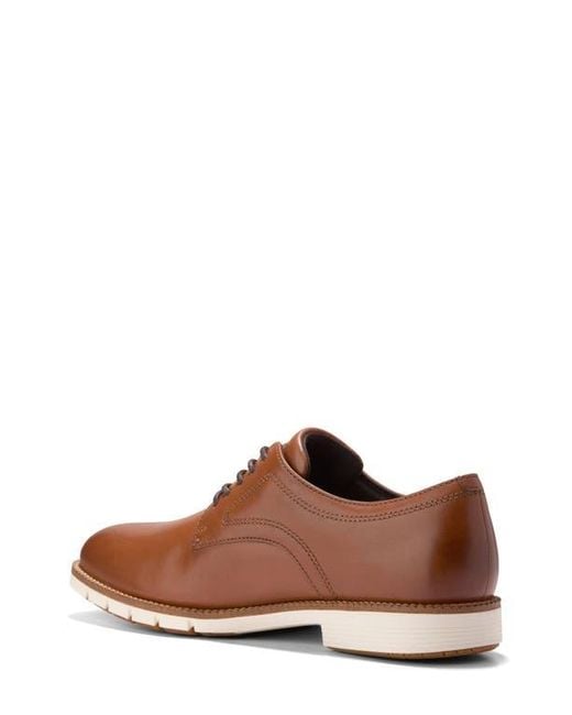 Cole Haan Brown Flexgrand 360 Plain Toe Derby for men