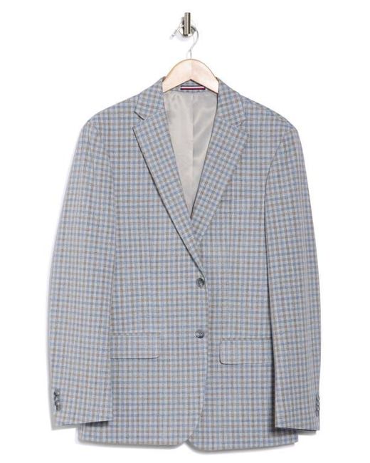 Tommy Hilfiger Blue Check Notch Lapel Blazer for men