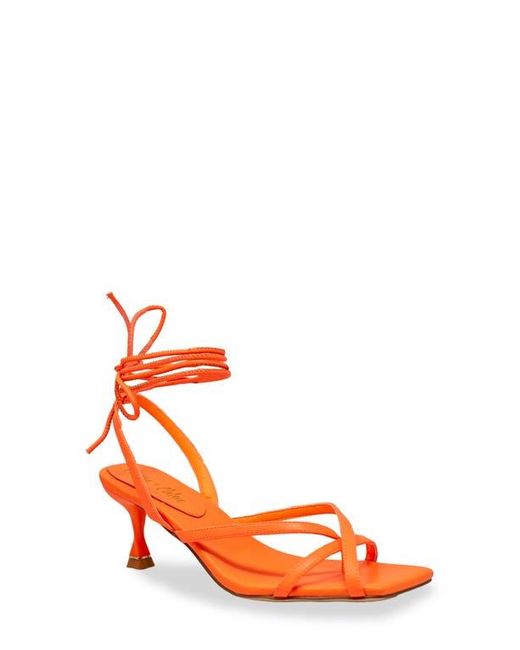 In Touch Footwear Orange Itaty Ankle Wrap Sandal