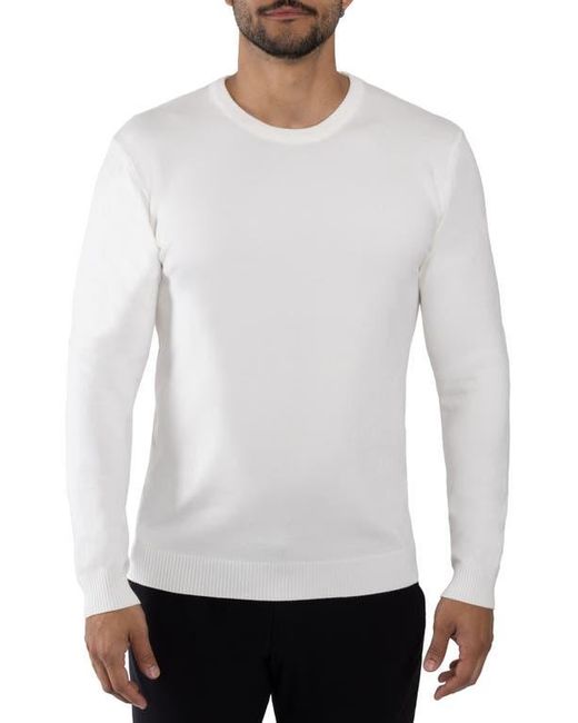 Xray Jeans White Crewneck Knit Pullover Sweater for men