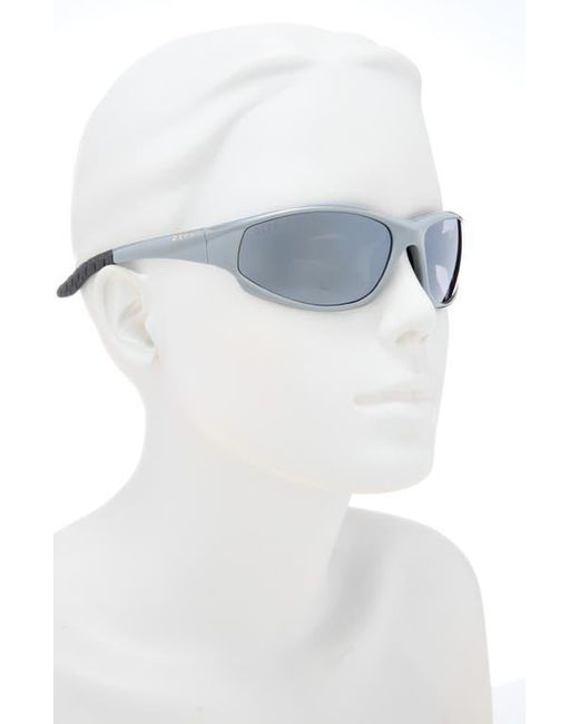 DIFF Gray Lightning 64Mm Oval Sunglasses