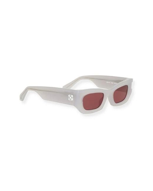 Off-White c/o Virgil Abloh Pink Belleville 50Mm Rectangular Sunglasses for men