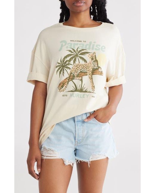 Hurley Natural Welcome To Paradise Boyfriend Tee