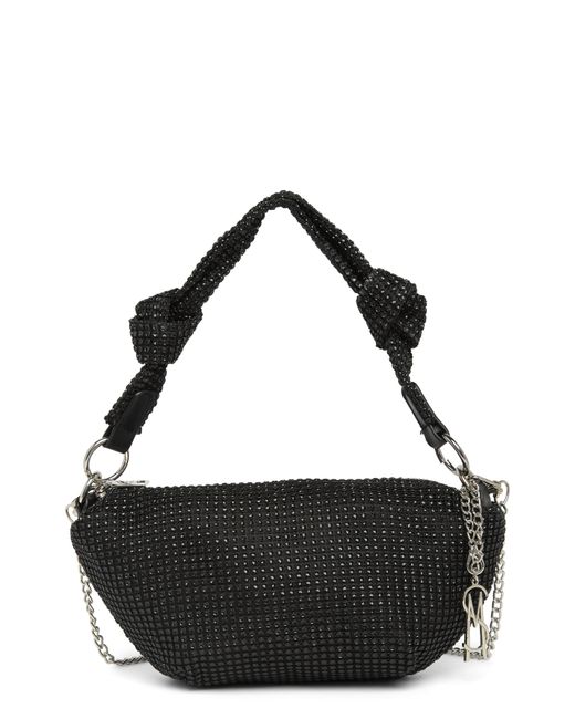 Steve Madden Chain Knot Rhinestone Shoulder Bag in Black Lyst