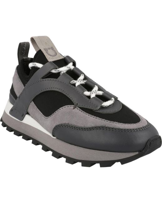 Ferragamo Black Indy Sneaker