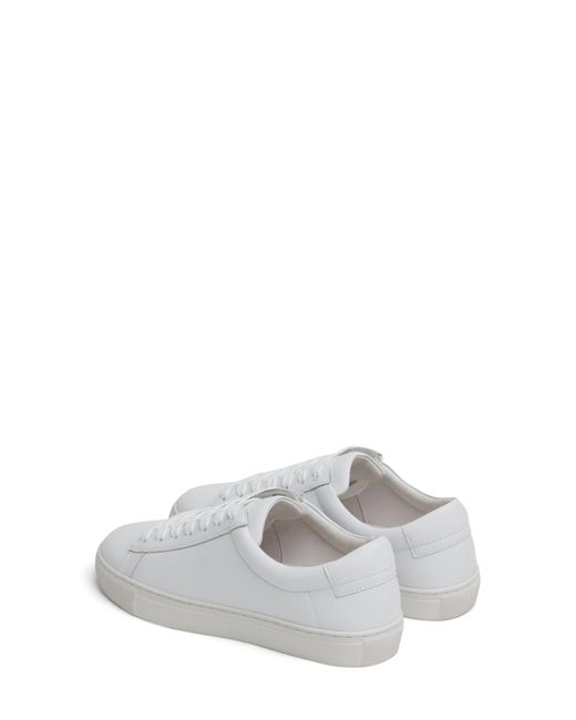 7 For All Mankind White Leather Cupsole Sneaker